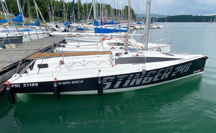 Stinger 24.6 na wodzie